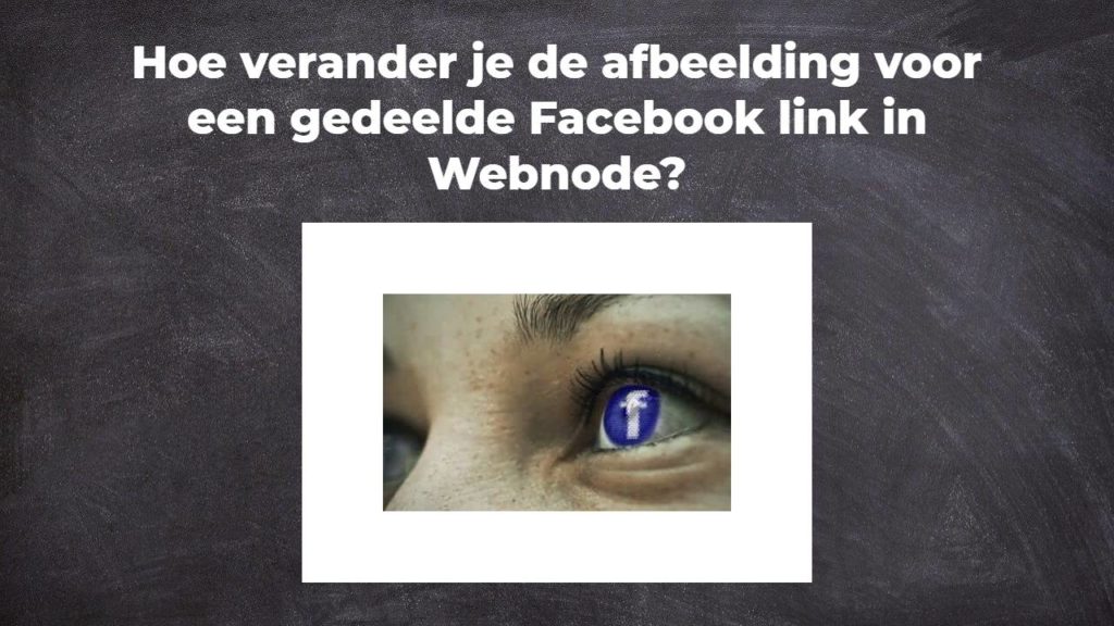 Hoe verander je de afbeelding voor een gedeelde Facebook link in Webnode?