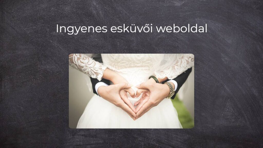 Ingyenes esküvői weboldal