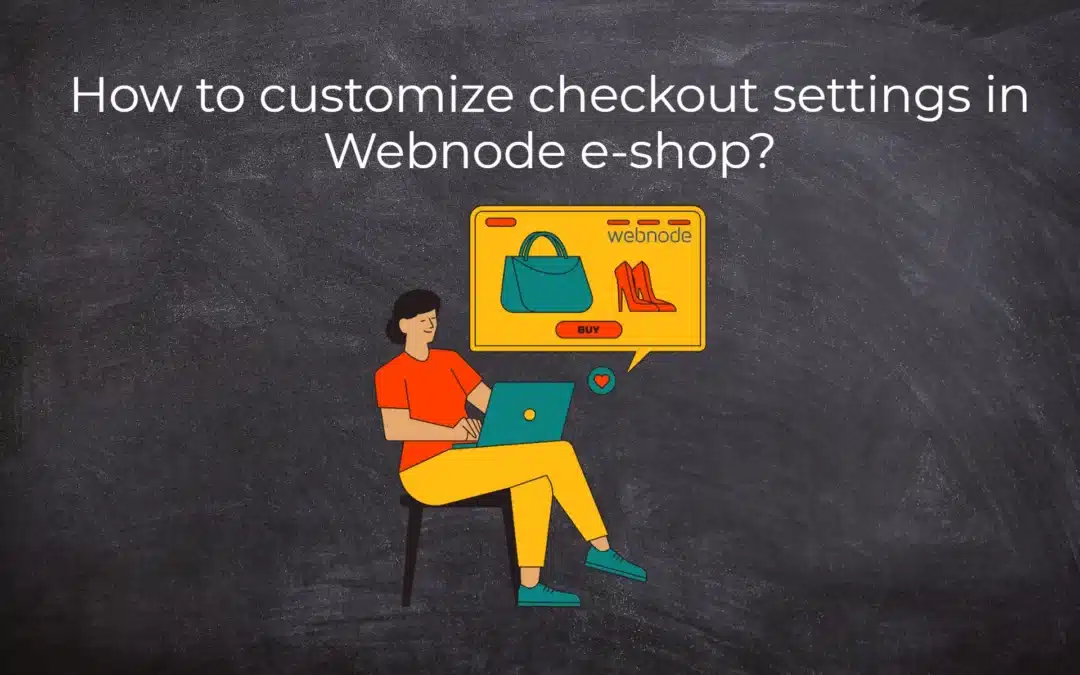 How to customize checkout settings in Webnode e-shop?
