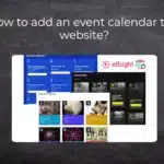 How to add an event calendar to a website?