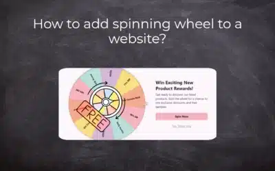 How to add spinning wheel to a website?